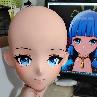 (GLA069)Customize Character'! Female/Girl Resin Full/Half Head With Lock Anime Cosplay Japanese Animego Kigurumi Mask